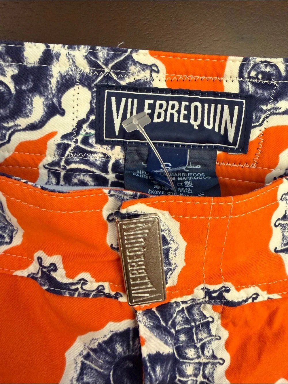VILEBREQUIN Meia Seahorse Print Board Shorts Orange (M2)